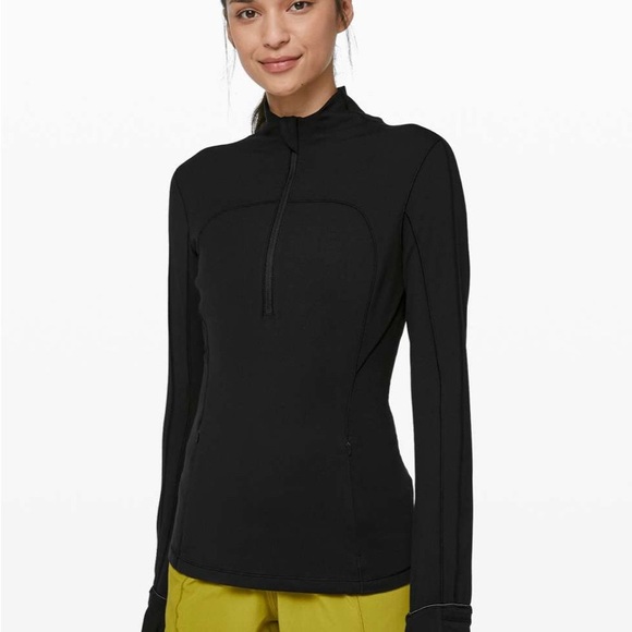 lululemon athletica Tops - ✨Lululemon Run Briskly 1/2 Zip Black size 6